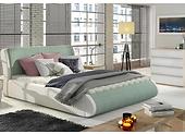 Sypialnia z łóżkiem tapicerowanym w roli głównej