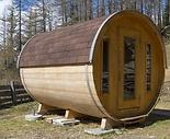 sauna w ogrodzie