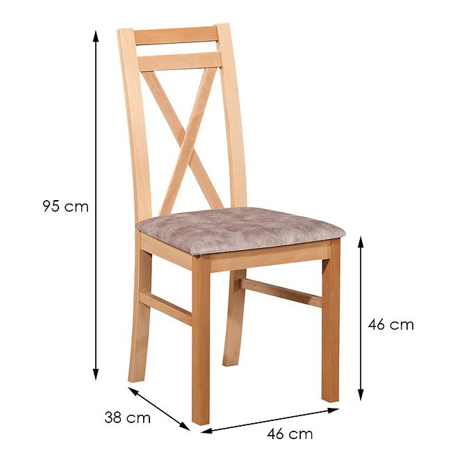 Krzesło W114 krzyż buk lakier livia 8