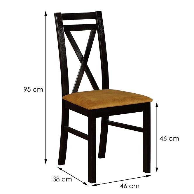 Krzesło W114 krzyż czarne sally 13