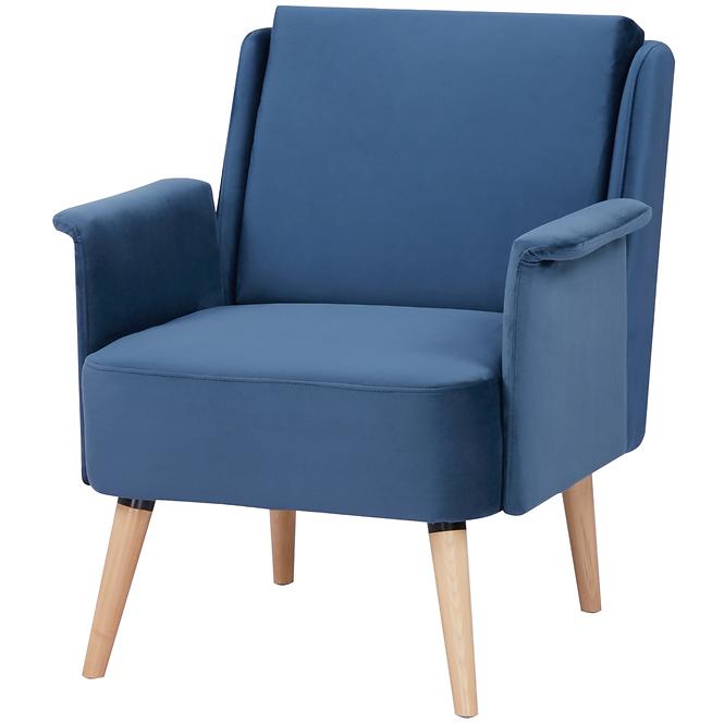 Fotel Otavio niebieski