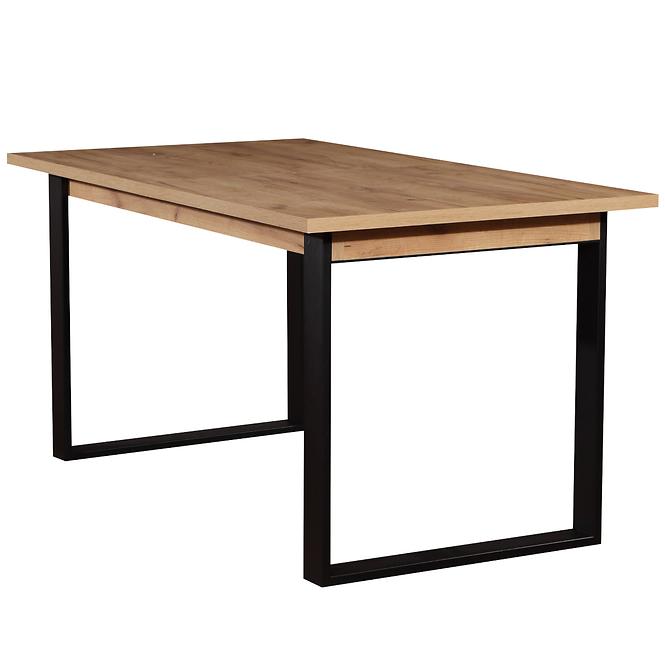 Zestaw stół i krzesła Pandora 1+6 czarny/buk lakier