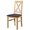 Zestaw stół i krzesła Pandora 1+6 czarny/buk lakier,4