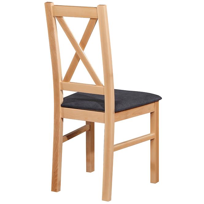 Zestaw stół i krzesła Pandora 1+6 czarny/buk lakier