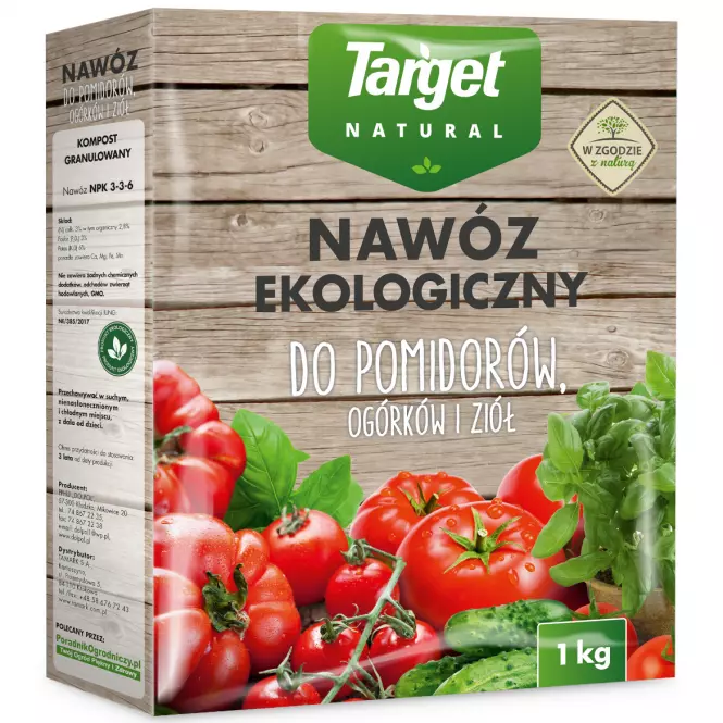 Nawóz ekologiczny do pomidorów ogórków i ziół 1kg