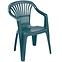 Krzesło ogrodowe plastikowe Scilla zielone