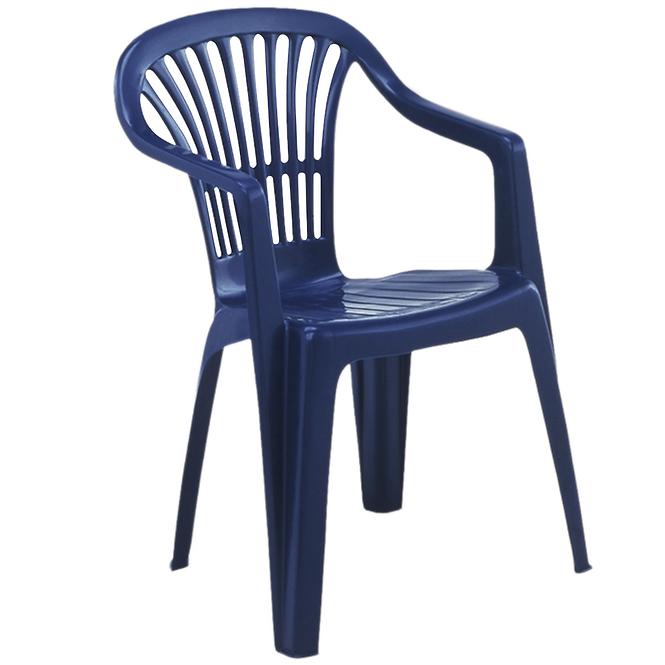 Krzesło ogrodowe plastikowe Scilla niebieskie