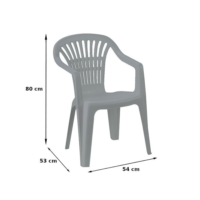 Krzesło ogrodowe plastikowe Scilla niebieskie