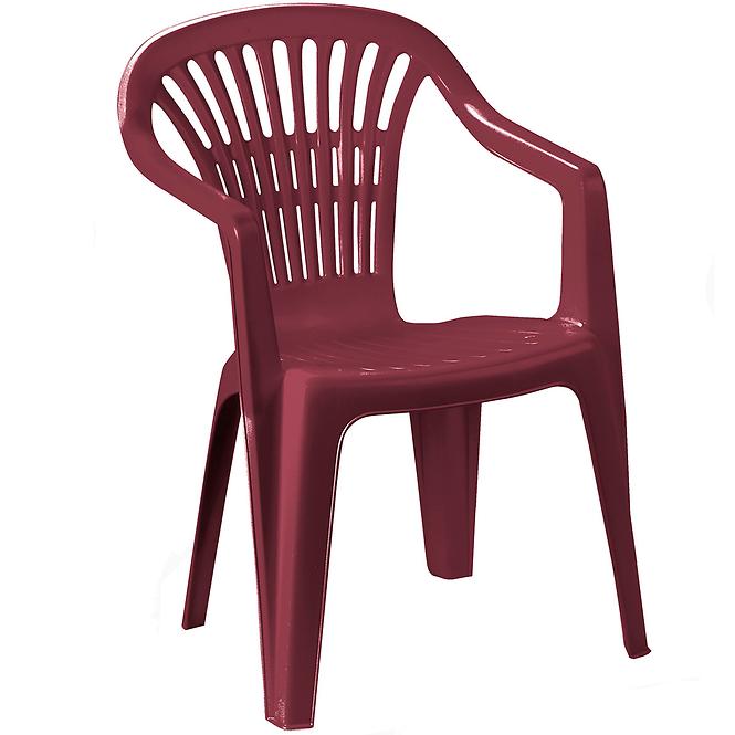 Krzesło ogrodowe plastikowe Scilla burgund