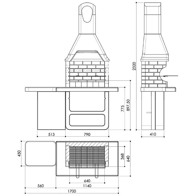 Betonowy grill Ulisse