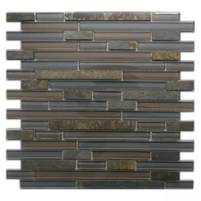 01ES+66247 SCHIEFER MULTICOLOR/GLASMIX GRAU BRAUN 30X30X0,8