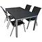 Komplet stół Polywood + 4 krzesła czarne