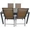 Komplet stół Polywood + 4 krzesła Porto taupe,5