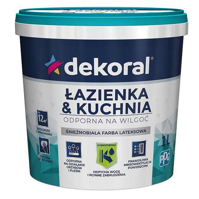 Dekoral Łazienka & Kuchnia Biała 1L