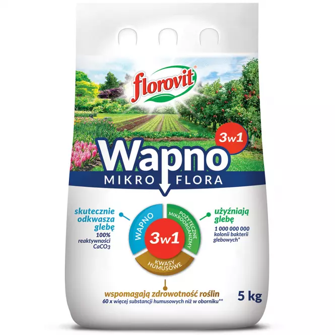 Florovit mikroflora(3w1)wapno granulowane z kwasami h 5kg
