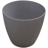 Doniczka Mika z podstawką 13 cm taupe