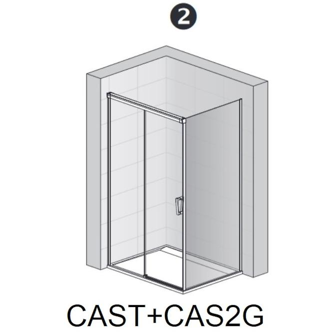 Drzwi rozsuwane dwuczęściowe CAS2G1001207