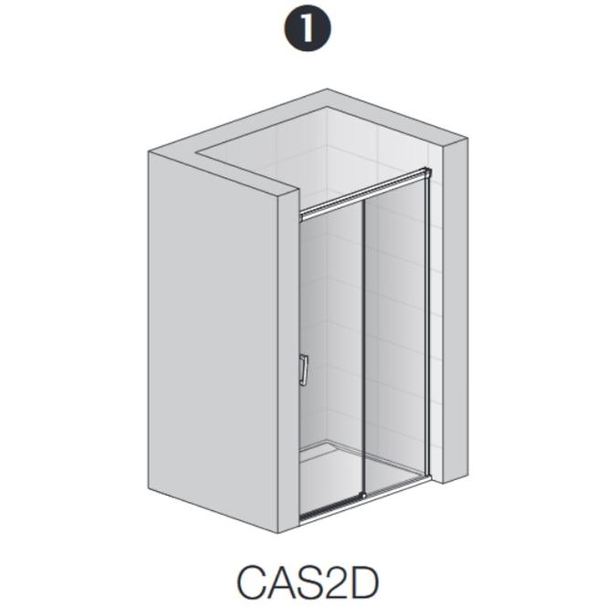 Drzwi rozsuwane dwuczęściowe CAS2D1001207