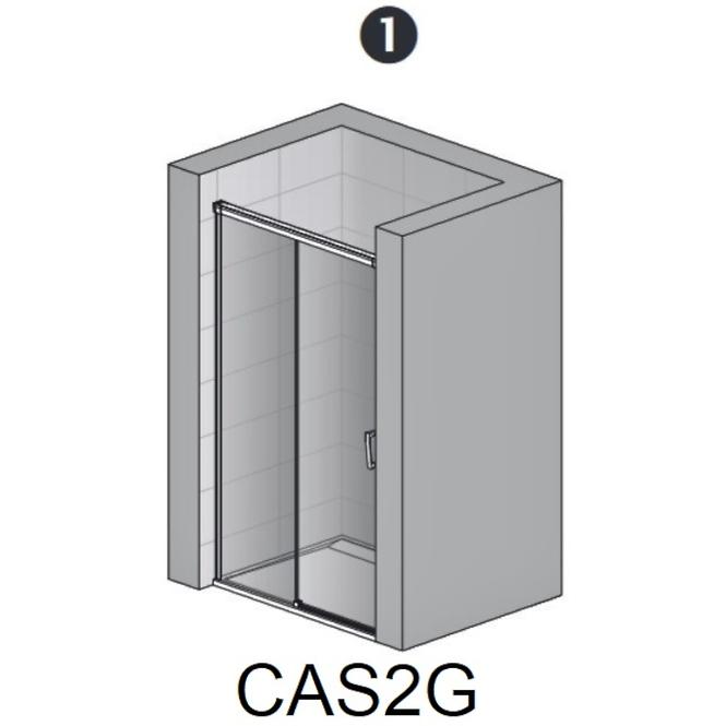 Drzwi rozsuwane dwuczęściowe CAS2G1201207