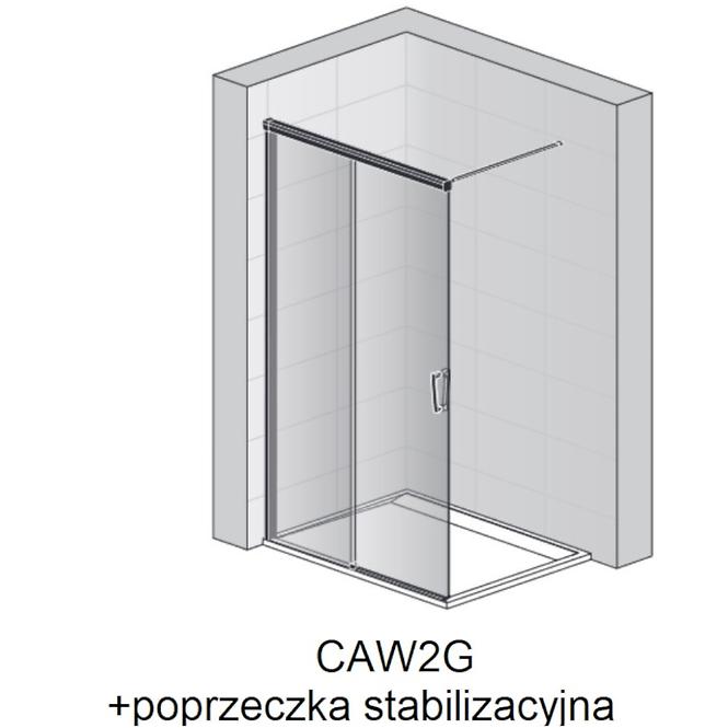 Walk-in z elementem przesuwnym CAW2G1001207