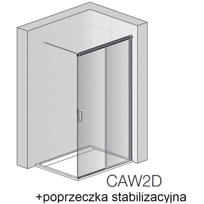 Walk-in z elementem przesuwnym CAW2D1001207