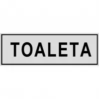 Tabliczka  ˝Toaleta˝ 80x220mm