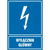 Tabliczka  ˝Wyłącznik Główny˝ 148x210mm