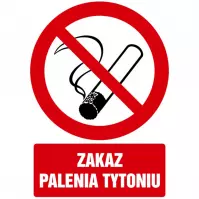 Tabliczka  ˝Zakaz Palenia Tytoniu˝ 210x297mm