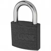 Qlock Kłódka Żeliwna 40mm Szara