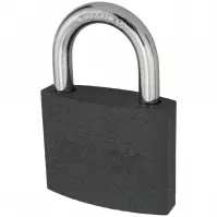Qlock Kłódka Żeliwna 60mm Szara