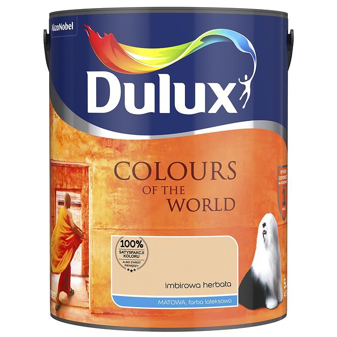 Dulux Kolory Świata Lateksowa Emulsja Do Ścian i Sufitów Imbirowa Herbata 5l