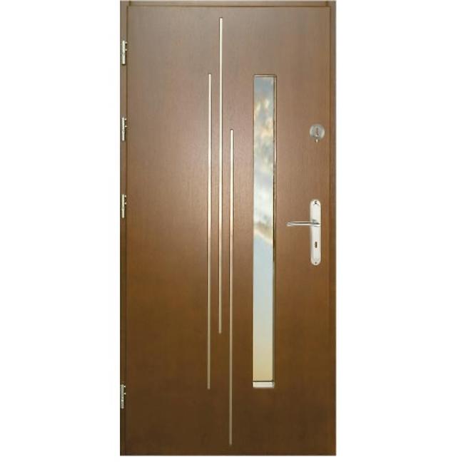 Drzwi zewnętrzne WZ62 90L złoty dąb