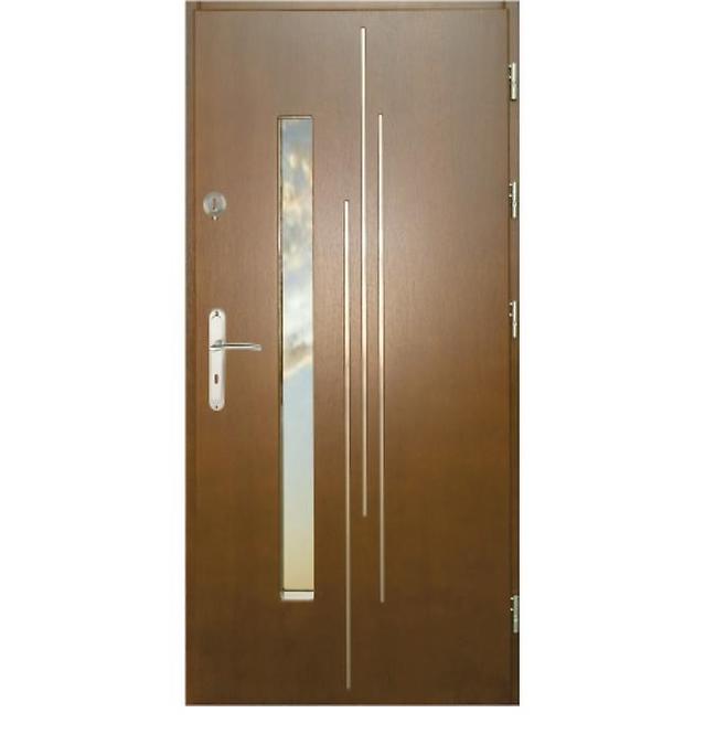 Drzwi zewnętrzne WZ62 90P złoty dąb