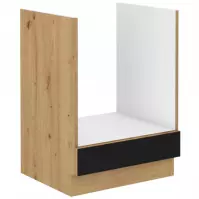 Szafka kuchenna Modena  60dg bb czarny/dąb artisan