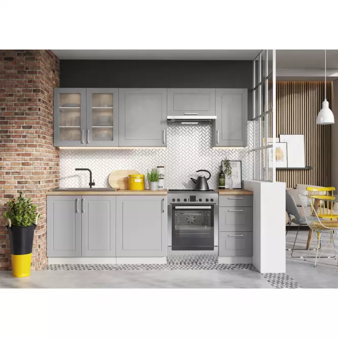 Szafka Kuchenna Natalia D40 PL Szary Mat,3