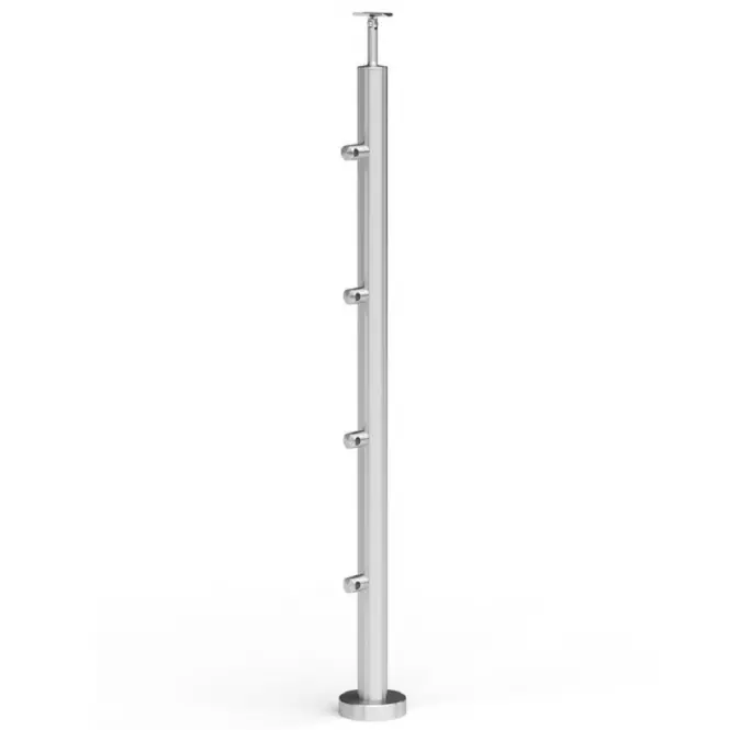 Słupek balustrady do montażu posadzkowego Ø42,4x970mm
