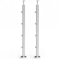 Słupek balustrady do montażu posadzkowego Ø42,4x970mm – 2szt
