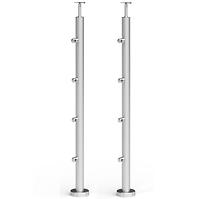 Słupek balustrady do montażu posadzkowego Ø42,4x970mm – 2szt