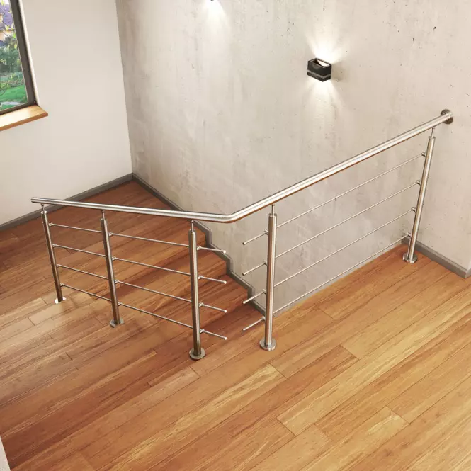Słupek balustrady do montażu posadzkowego Ø42,4x970mm – 2szt
