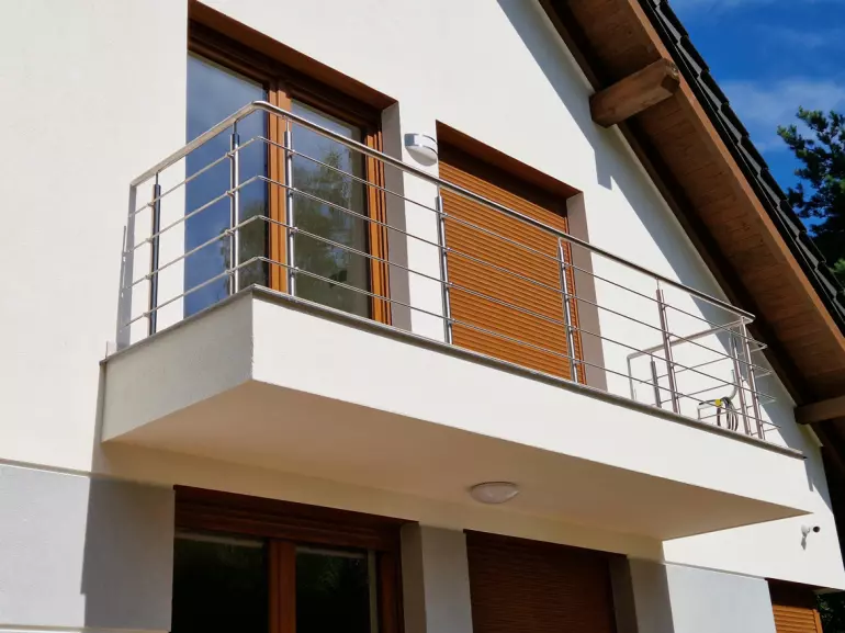 Słupek balustrady do montażu posadzkowego Ø42,4x970mm – 2szt