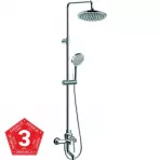Xena system natryskowo-wannowy z deszczownicą z baterią mechaniczną