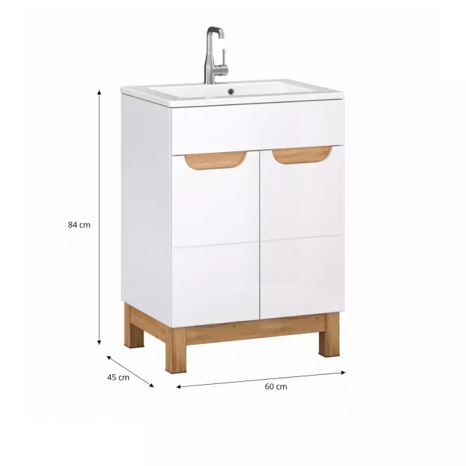 Szafka podumywalkowa Bafi 2D 60 cm