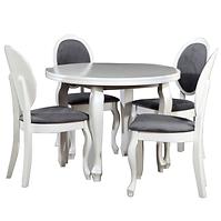 Zestaw stół i krzesła Hera 1+4 biały
