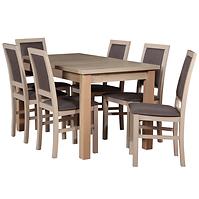 Zestaw stół i krzesła Arkadia 1+6 dąb sonoma