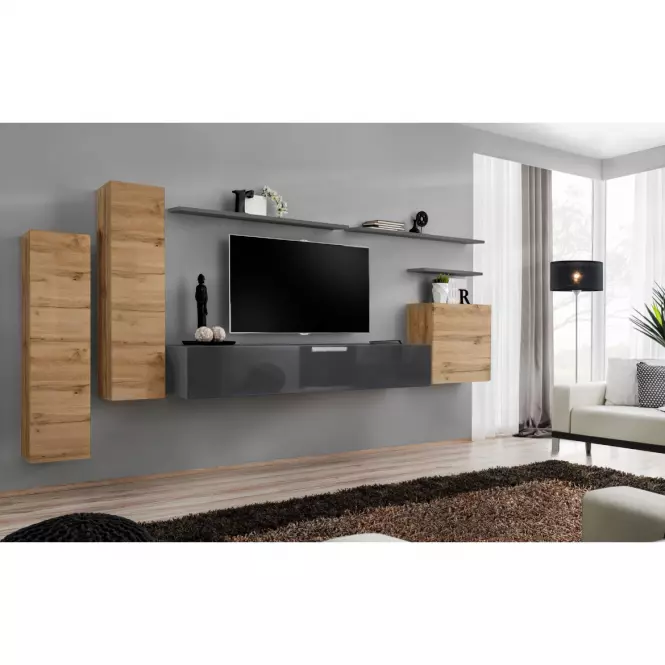 Szafka RTV Wisząca Switch SW1 Grafit