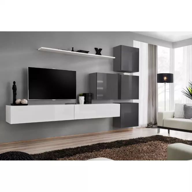Szafka RTV Wisząca Switch SW2 Biały