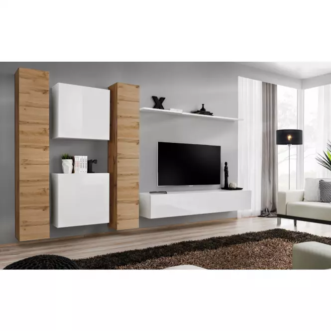 Szafka RTV Wisząca Switch SW2 Biały
