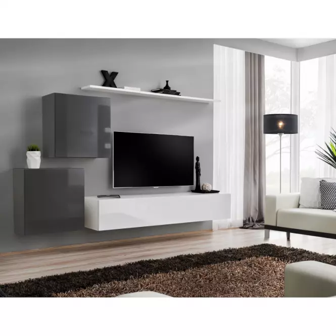Szafka RTV Wisząca Switch SW2 Biały