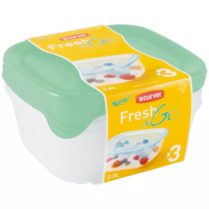 Pojemniki Fresh&Go 3x0,8l 242885