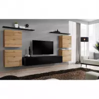 Meblościanka Switch IV Wotan/Czarny